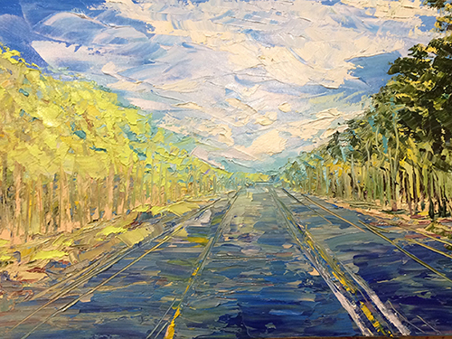 Перспектива. холст, масло 40х50