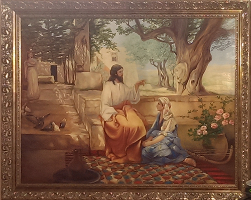 "Иисус Христос в доме Марфы и Марии" холст, масло, 2013г.