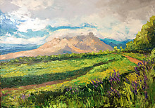 Лавнда. холст, масло 50х70